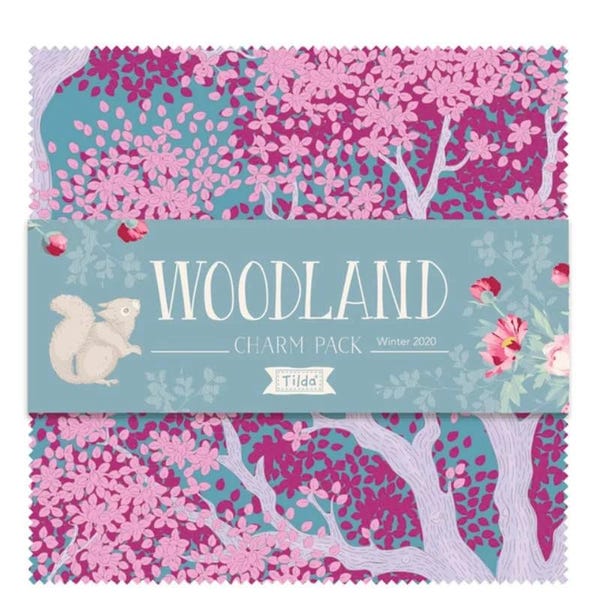 Tildas WOODLAND Collection Charm Pack 5 inch squares ~ OOP ~ Rare