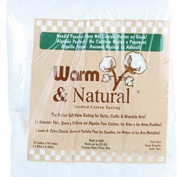 Warm and Natural Quilt Batting Etsy