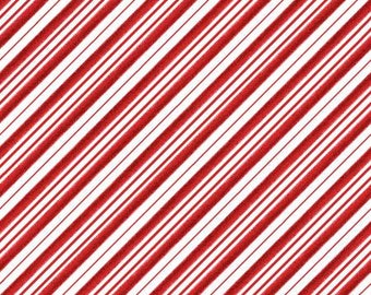 Christmas Candy Canes with Dots Fabric HF2004 12 Yard Large Print NEW Fabric BTHY Black with Silver Highlights