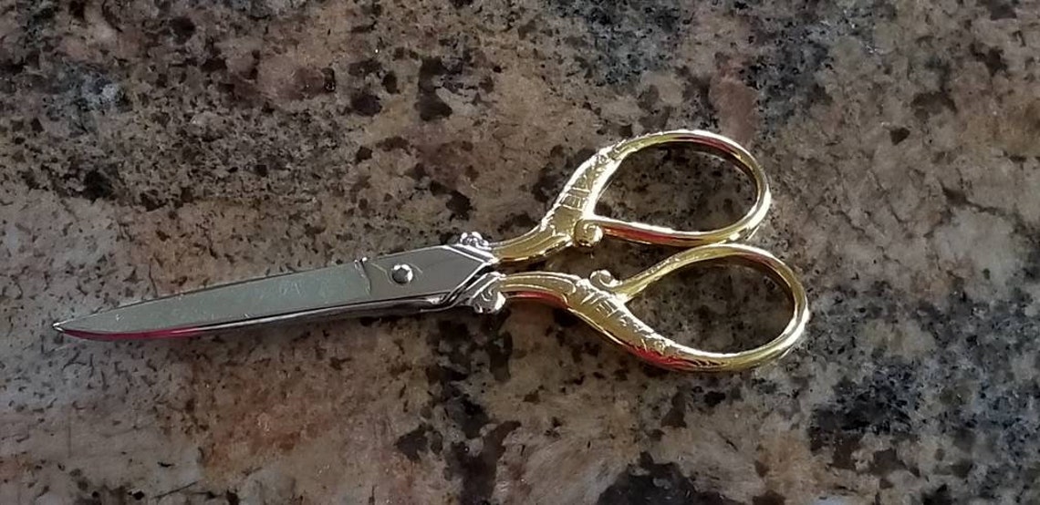 PreOrder5in Scissors Italian Vintage Gold Makes for a Nice Etsy
