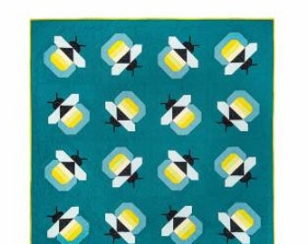 Firefly Quilt ~ Beautiful Sumertime Quilt~ 72 1/2" Square~From Pen & Paper Patterns