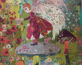 Limited Edition Meadow Fairy Collage Pattern by Laura Heine