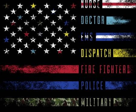 1215 First Responders Flag Images Stock Photos  Vectors  Shutterstock