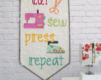 Cut Sew Press Repeat Pennant From Creative AbundanceBy Flendt Jemima of Tied With A Ribbon