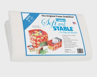 Soft and Stable White 100% Polyester Foam Stabilizer 36in x 58in