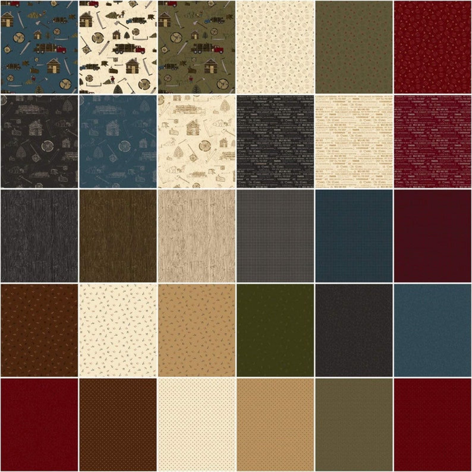 Winter Pines Quilt Kit Includes Pattern From Buttermilk Etsy