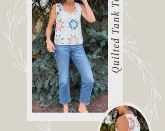 Quilted Tank Top Pattern From Wellspring Designs ~ Paper Pattern