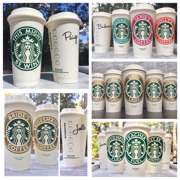 Starbucks Cup, Starbucks Personalized Coffee Cup, Reusable Coffee Mug, Personalized Coffee Mug, Reusable Coffee Cup, Personalized Coffee Cup