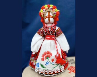 Ukraine Gift Motanka Doll Ukraine, Ukrainian Handmade Christmas gift Ukrainian Art Magical doll, Folk Ukraine Ornament, Amulet Protection