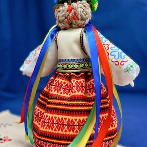 Amulet female Motanka Ukrainian Handmade Motanka doll Ukrainian Ukraine gift doll OOAK Pregnancy gift collectible doll magical amulet doll image 6