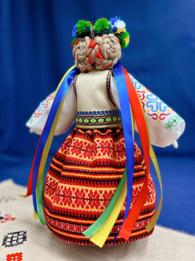 Amulet female Motanka Ukrainian Handmade Motanka doll Ukrainian Ukraine gift doll OOAK Pregnancy gift collectible doll magical amulet doll image 6