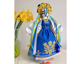 Ukrainian doll Motanka doll Ukraine, Ukraine gift Slavic doll handmade Ukraine ornament Stand with Ukraine Made in Ukraine Amulet Bride gift