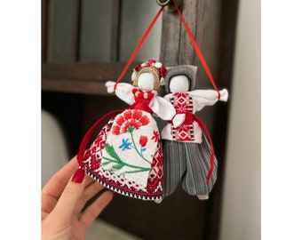 Motanka Ukraine decor motanka doll Ukraine gift, wedding amulet for pair, Magical amulet doll Gift for Ukrainian Handmade Folk Ukrainian art