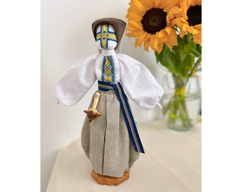 Motanka doll Ukraine gift Amulet for man Ukrainian Handmade doll Ukraine art Magical gift for men collectible doll magical amulet doll