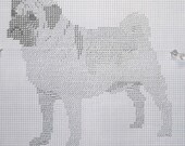Pug 1 Dog Pattern