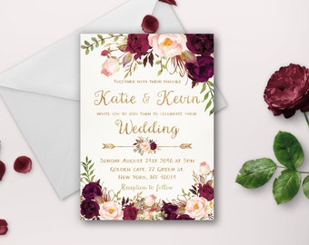 wedding invitation template etsy printable invitations templates