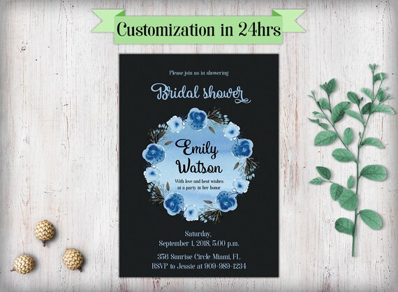 Printable Bridal Shower Invitations Floral Boho Bridal Shower | Etsy