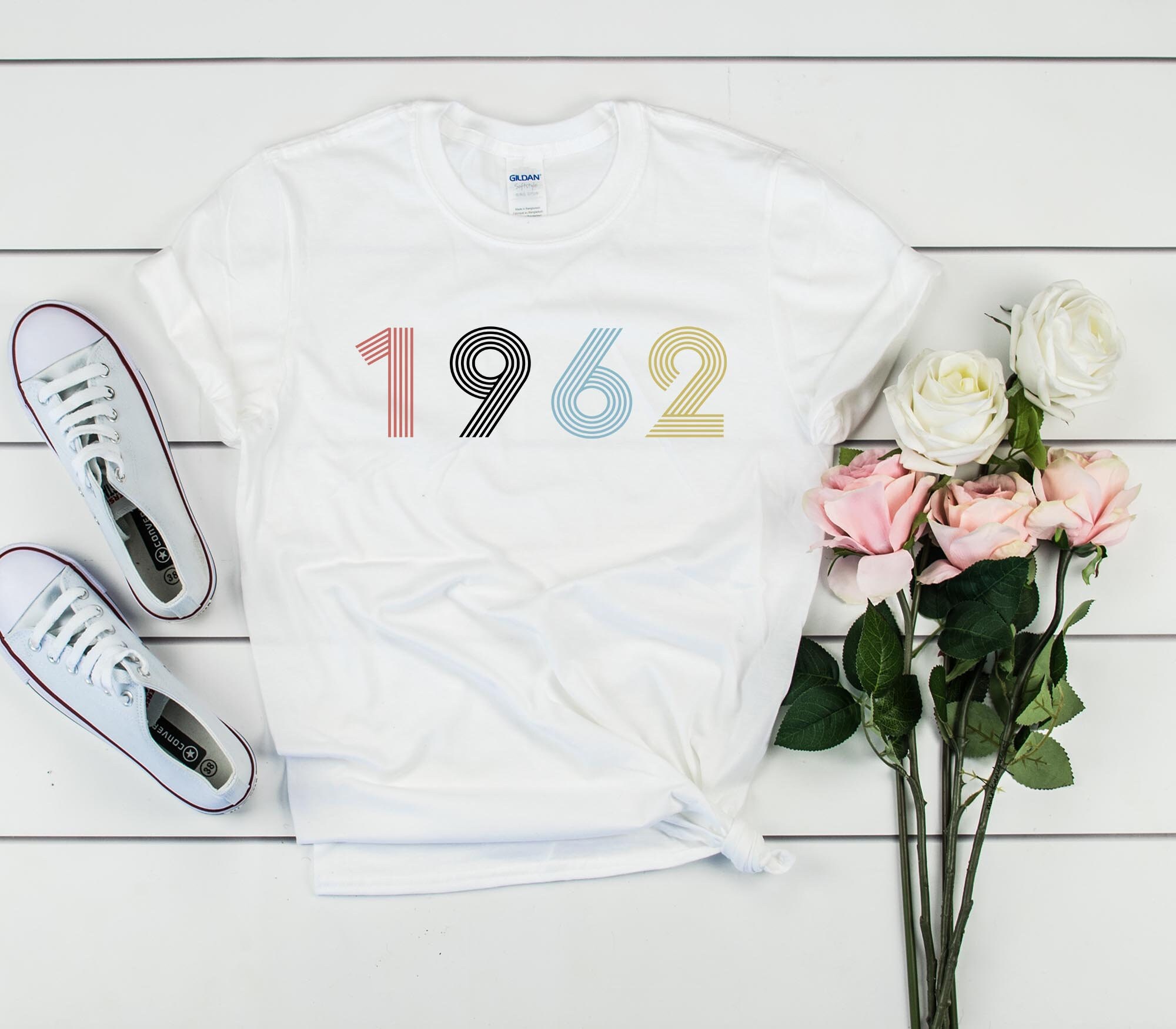 60th Birthday Shirt Retro 1962 T 