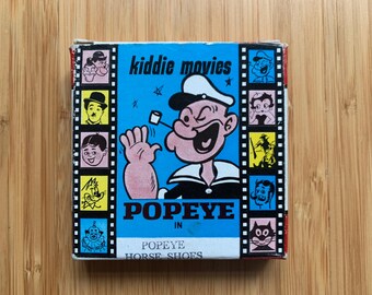 Vintage - POPEYE in Popeye Horse Shoes - 8MM Film - Kiddie