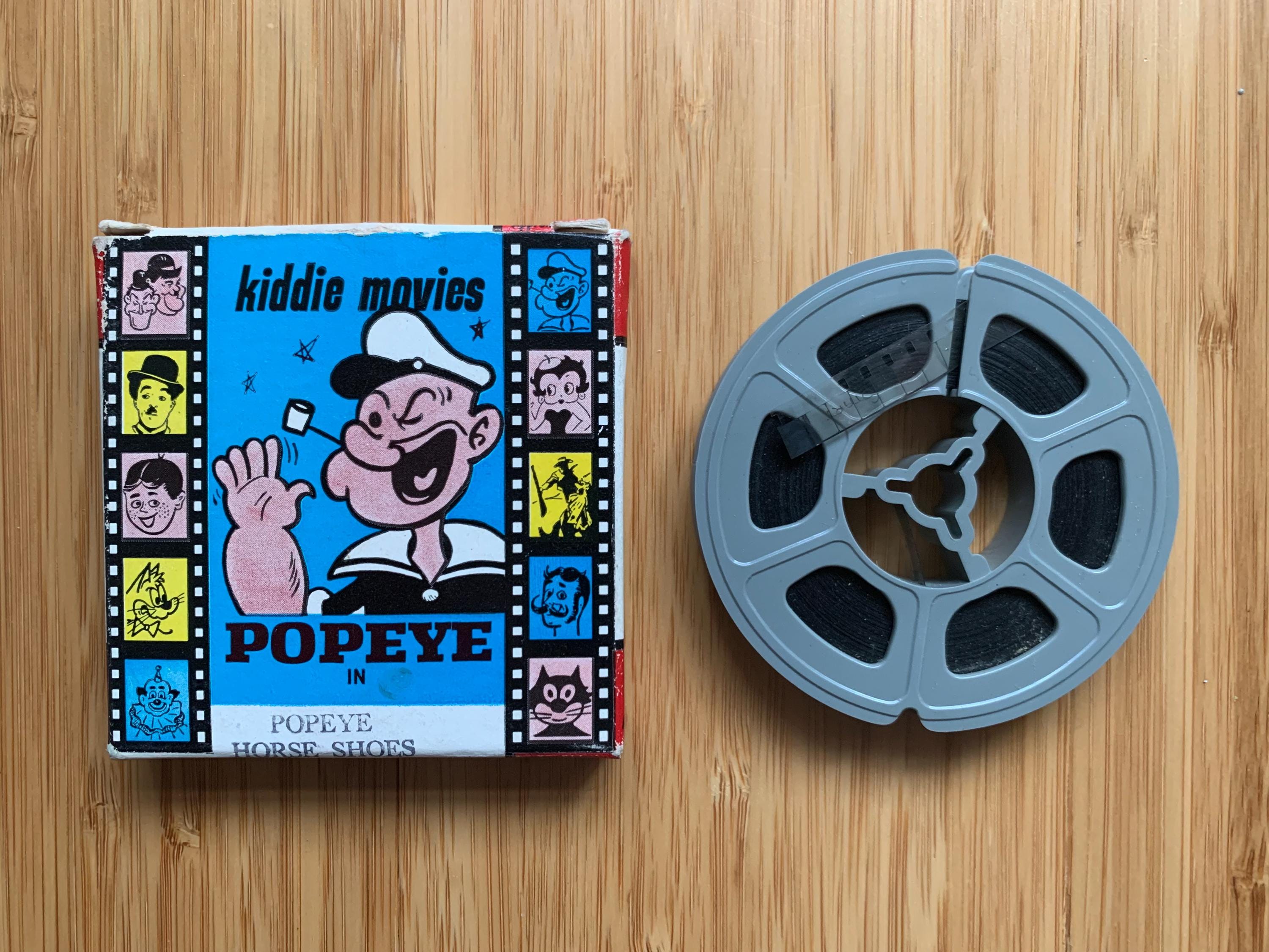 Vintage - POPEYE in Popeye Horse Shoes - 8MM Film - Kiddie