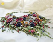 Leder Halskette, Leder-Blume, Leder Schmuck, Blumen Gänseblümchen Halskette, Halskette für Frauen, Geschenk für Frauen, Roter Mohn Halskette