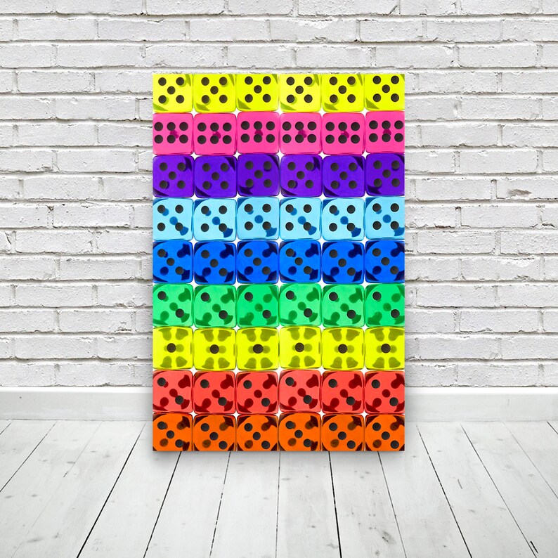 Dice Abstract Printable Wall Art Digital Download Etsy