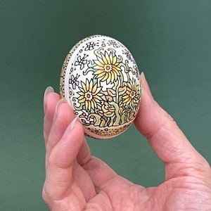 Traditional Ukrainian Easter Egg, Original Hand Painted Pysanka, Ukrainian Painted Egg Ornament
