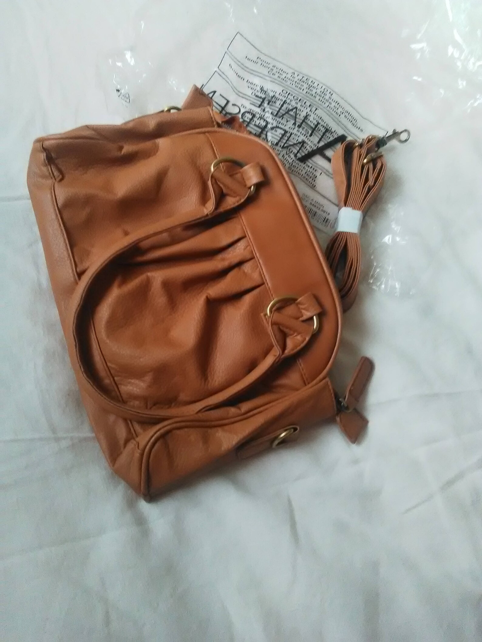 Handbag Brown Brand NATHALIE ANDERSEN New With Handles and Strap for ...