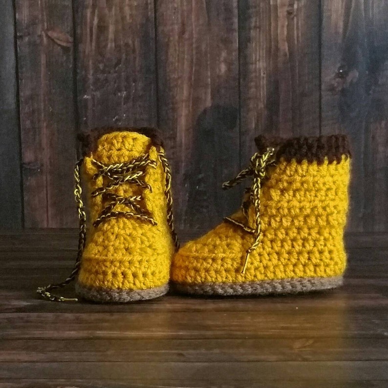 Baby Construction Boots Baby Boy Shoes Newborn Booties Etsy
