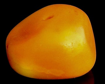 Impressive genuine natural old Amber African trade bead:  A 4