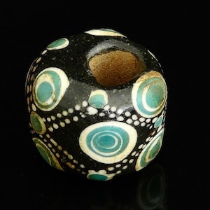 Gorgeous very rare ancient Chinese glass eye bead from the Warring States Period ( 475-221 BC): WS 16