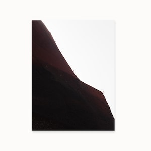 Iceland Photography Volcano, Vestmannaeyjar Island, Minimal, Hikers, Monochrome Mountain, Wanderlust, Stormy, Modern Art Home Decor