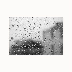 Rain Drops, Rain Drop Photos, Black and White, Water Drops, Rainy Days, Minimal, Wanderlust, Stormy, Modern Art Home Decor, Iceland Photo