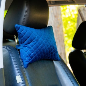 手作りの車用ネックピロー、車用ヘッドレストパッド、ネックサポートクッション