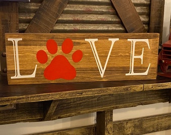 Pet Dog Love Sign