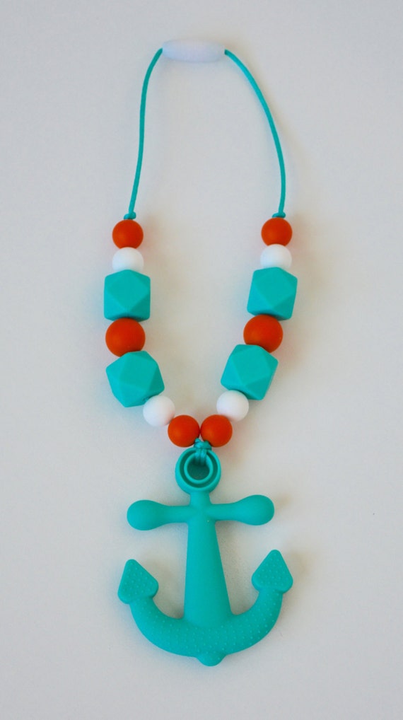 Baby Silicone Teething NecklaceBaby Anchor Teether Tula Baby