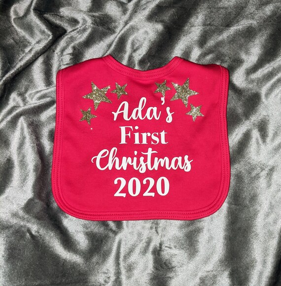 personalised christmas bibs