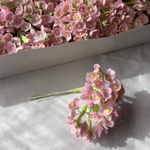 Vintage NOS Millinery Forget-me-not Flower Bunch - LIGHT PINK