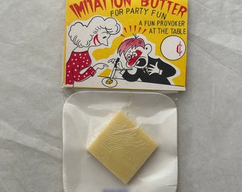 ONE (1) VINTAGE Imitation Butter, Gag gift, novelty toy, party favor - JAPAN