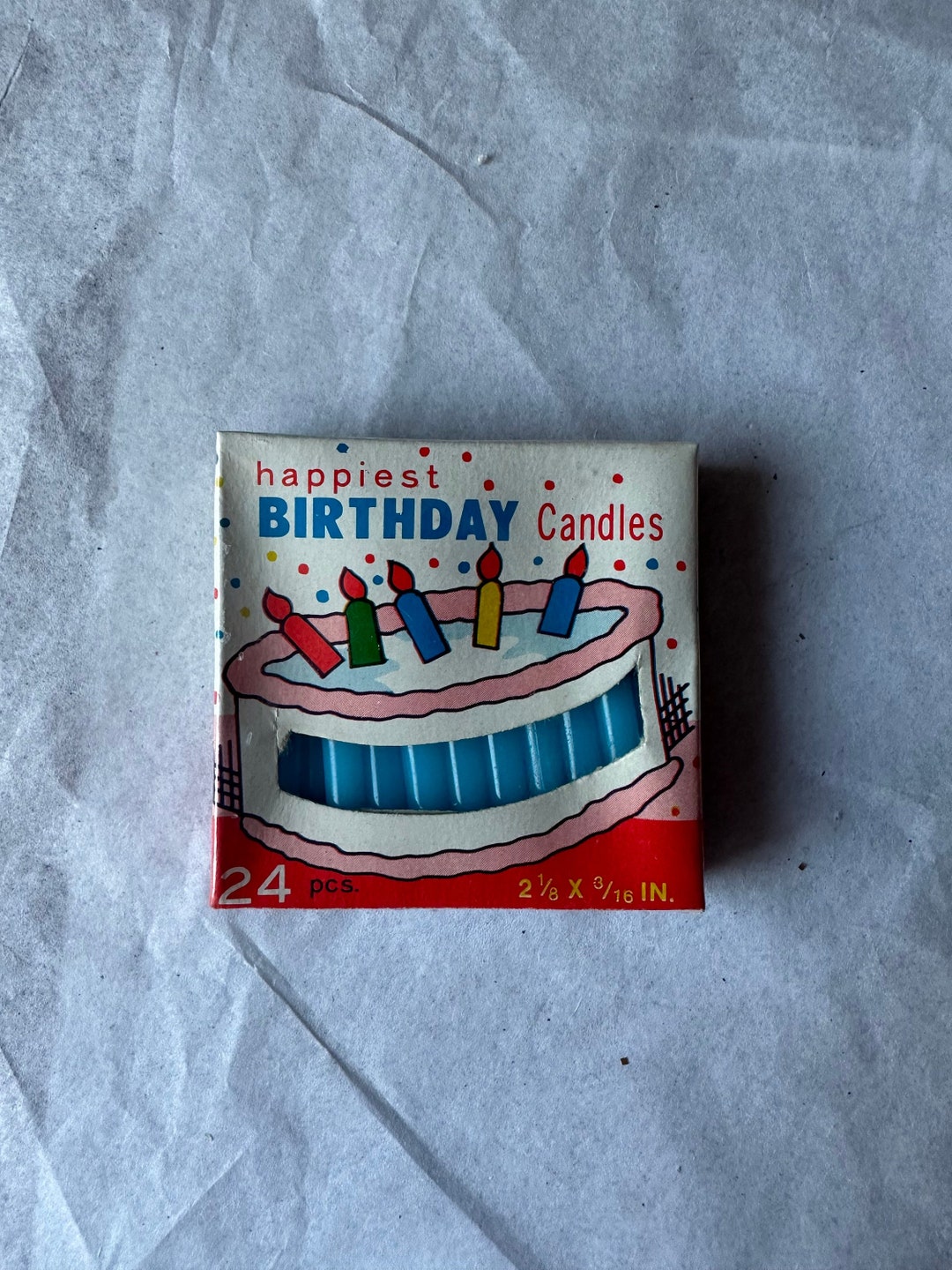 ONE 1 Pack of Vintage Birthday Candles Vintage Birthday Etsy