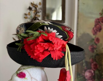 Vintage Millinery Flower Hat