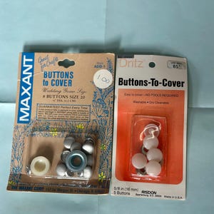 Pair Vintage Buttons to Cover