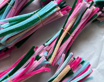 Pastel Colored Pipe Cleaners Stock Image - Image of stem, details: 91227075