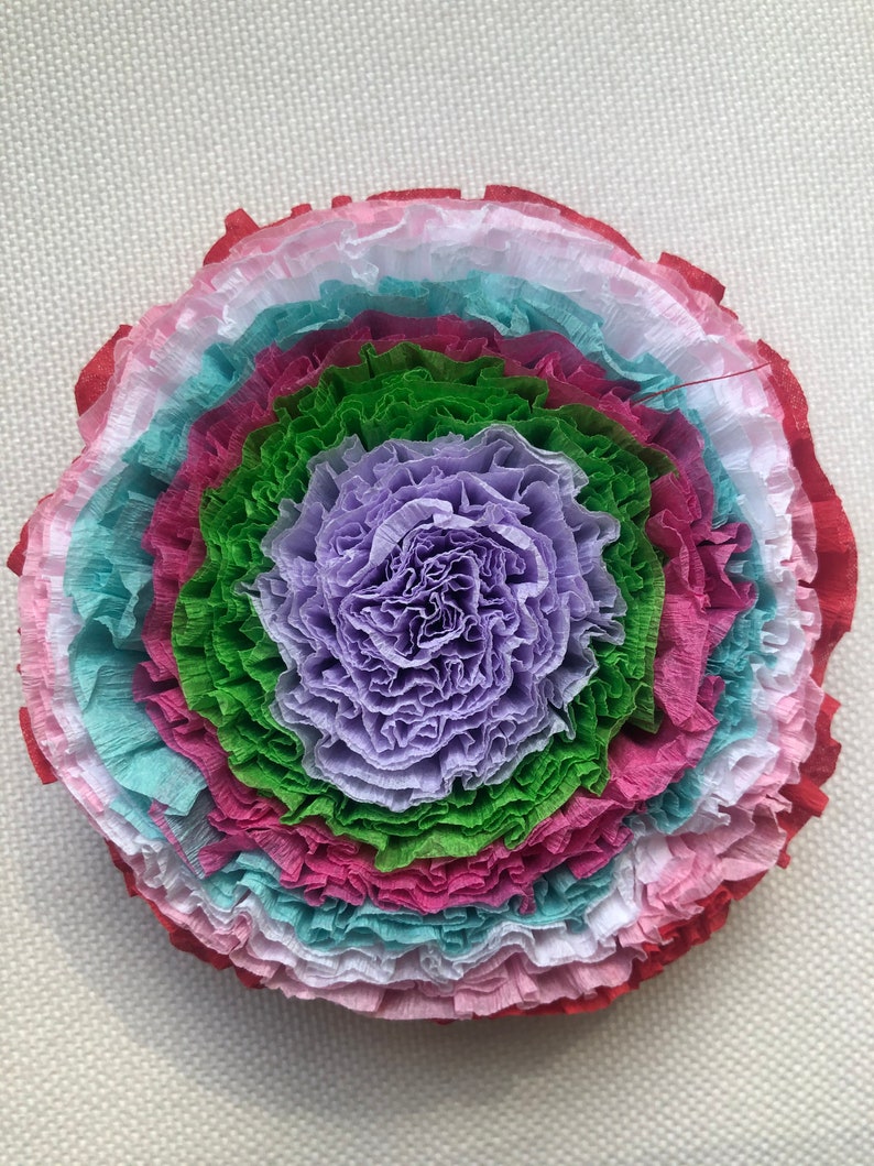 VintageStyle Crepe Paper Festoon Garland Party or Crafting Etsy