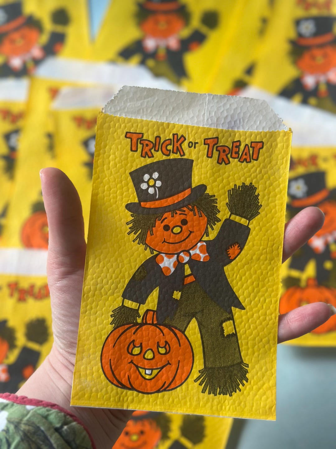 Buy ONE (1) Vintage Halloween Trick or Treat Jack-o'-lantern Paper