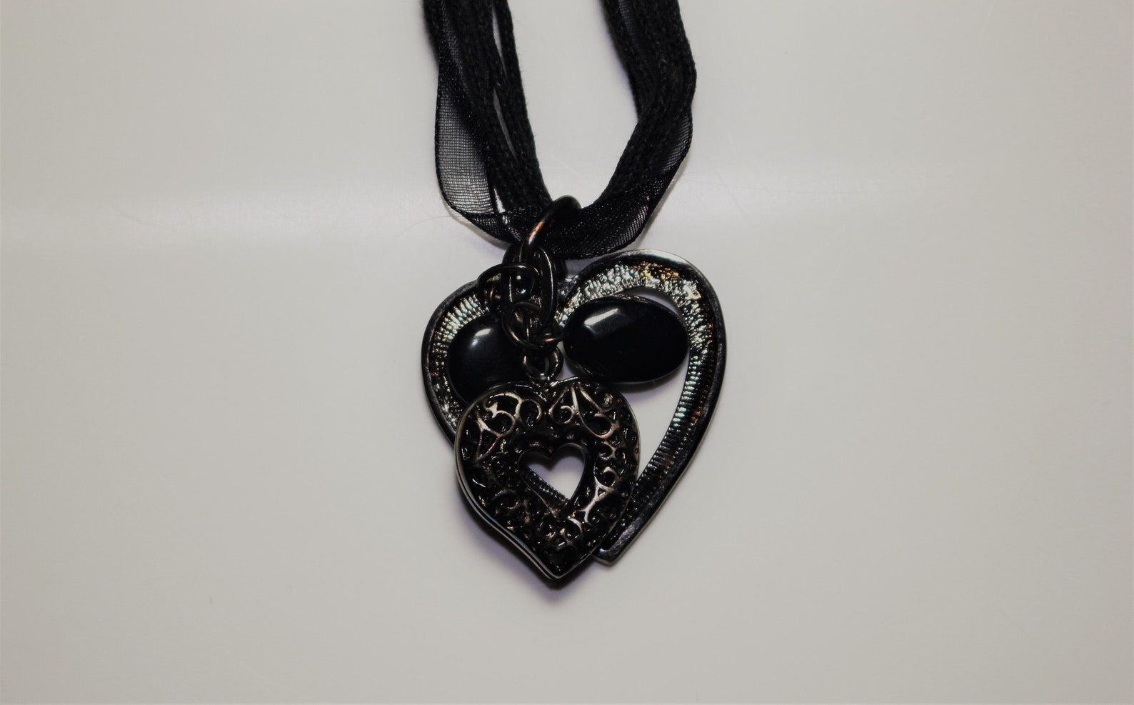 Handmade Gothic Heart Necklace Etsy