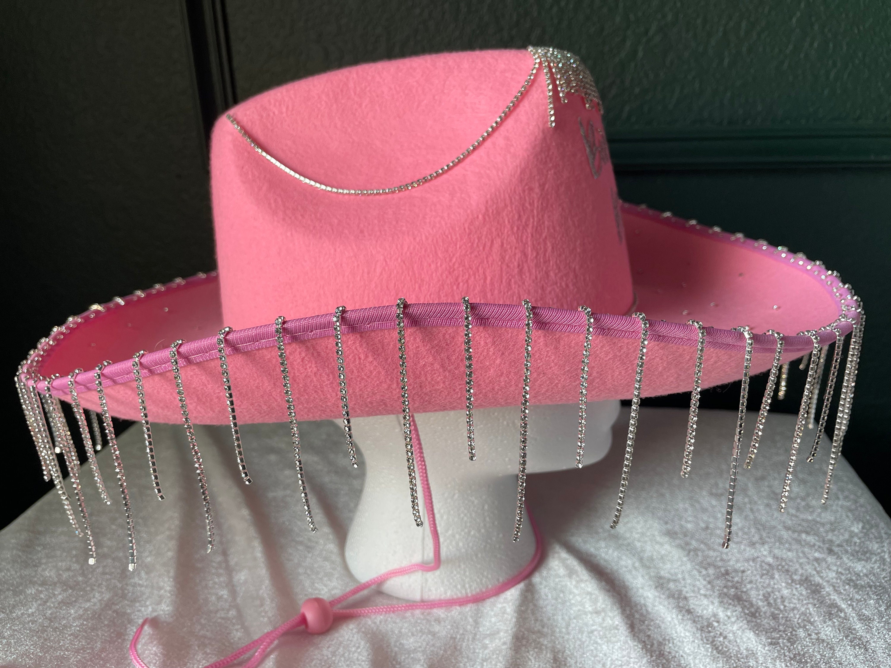 cowboy hat rhinestone fringe