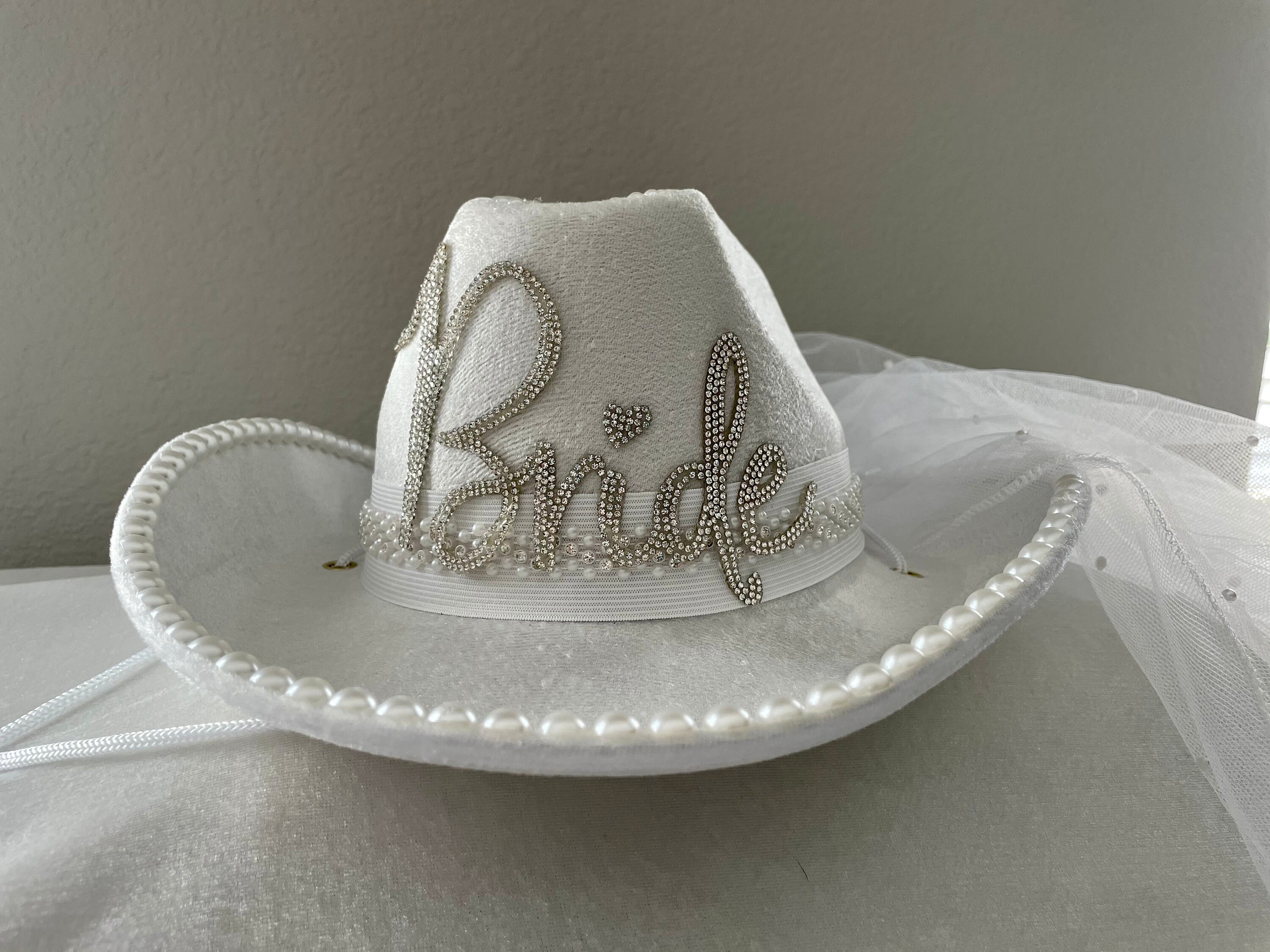 Cowgirl Custom Bachelorette Bride Hat 