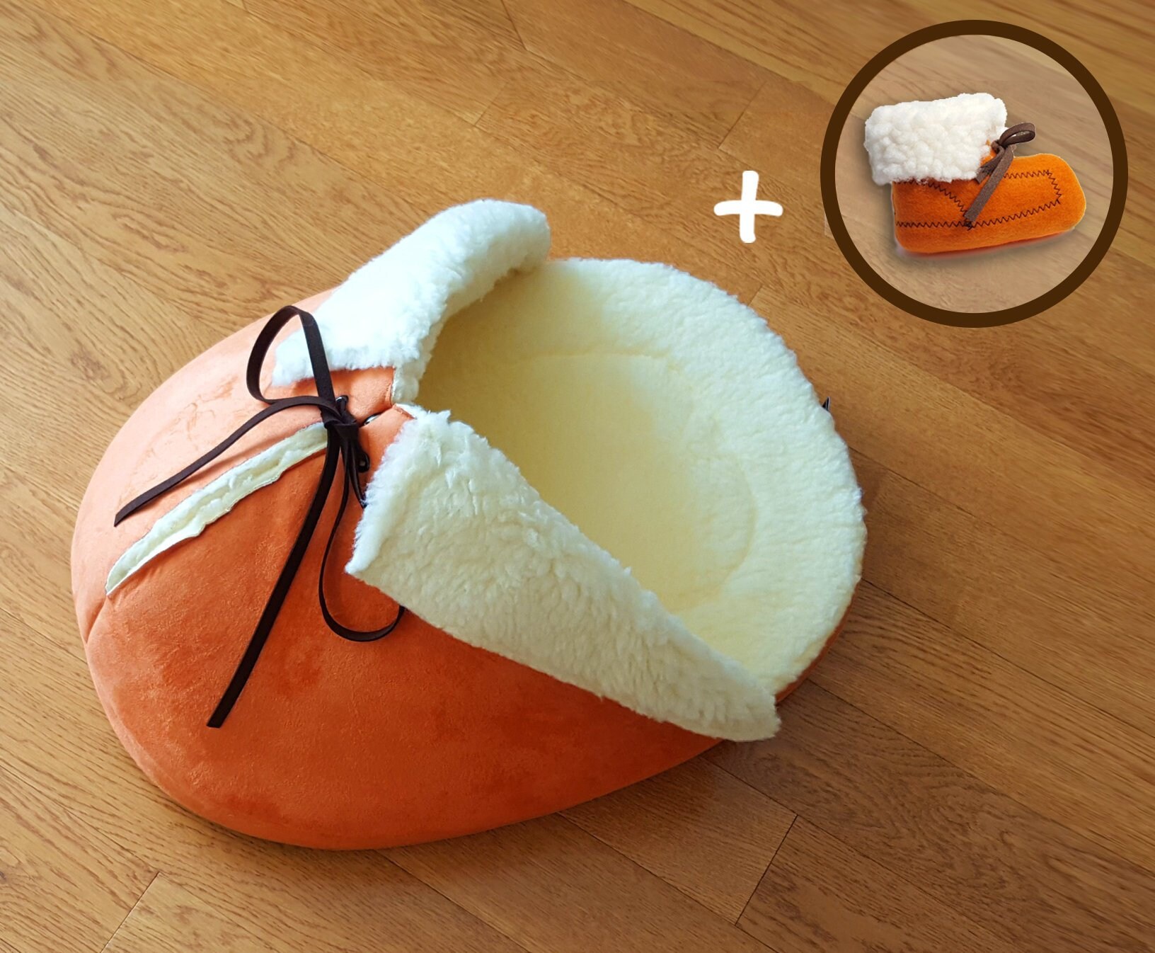Giant Slipper Shoe Cat Bed in Orange With Matching Catnip Toy Etsy