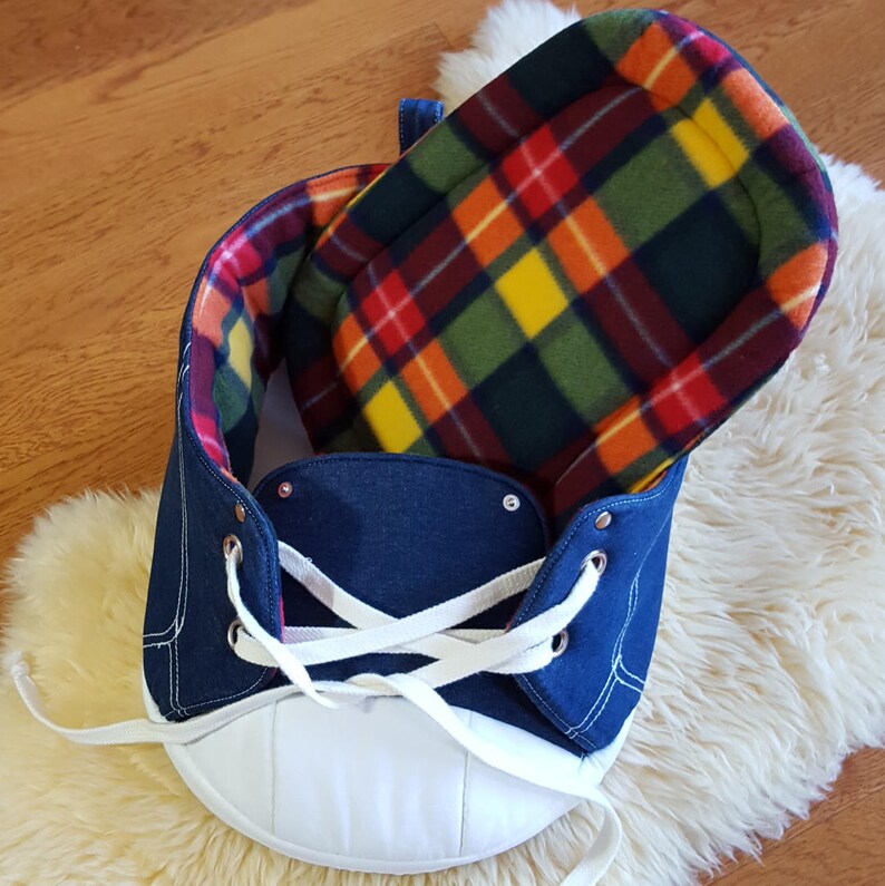 Rainbow Sneaker Shoe Cat Bed with Matching Catnip Toy Gift Etsy